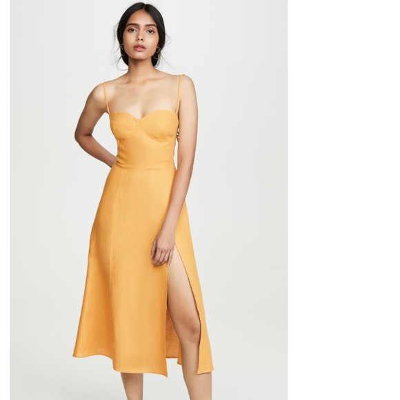 Reformation Dresses & Skirts - NWOT Nebraska yellow dress